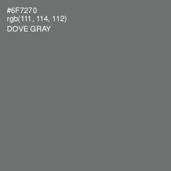 #6F7270 - Dove Gray Color Image